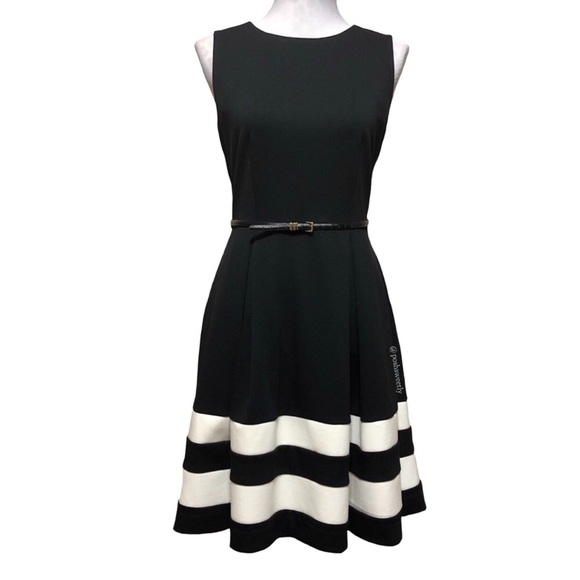 Calvin Klein Dresses & Skirts - Calvin Klein Fit & Flare Belted Dress